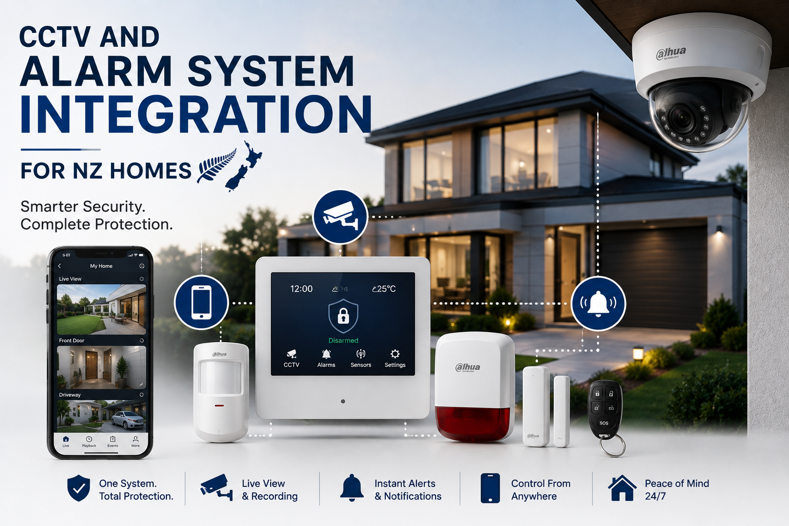 CCTV and Alarm System Integration for NZ Homes