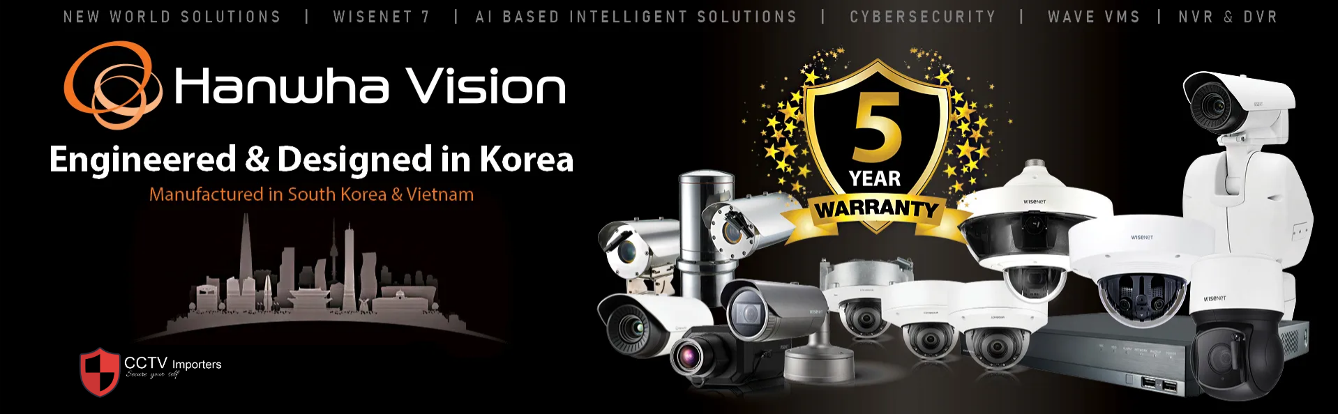 Why Wisenet is the Ultimate Choice for CCTV with AI – Now with a 5-Year Warranty
