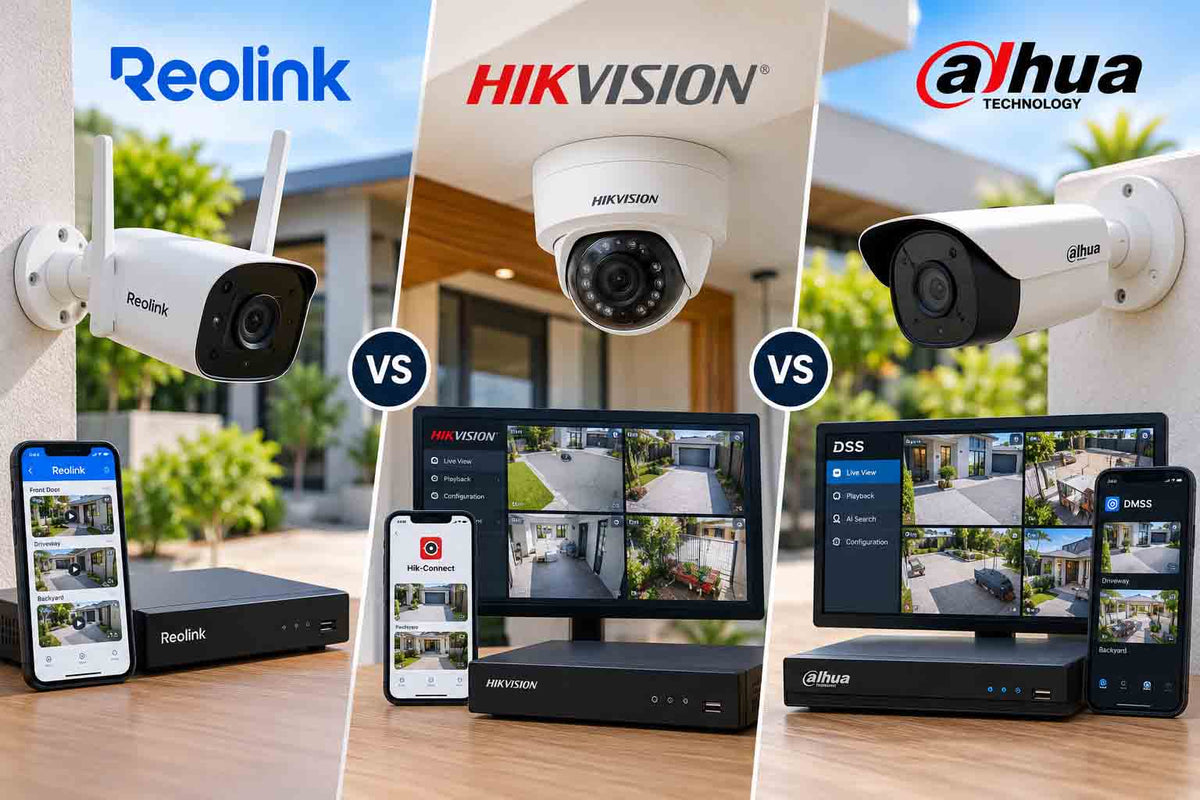 Reolink vs Hikvision vs Dahua: An Installer's Honest Comparison for Australian Homes