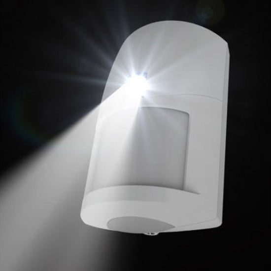 NESS 106-168 LUX WIRELESS PIR 304MHz motion detector, white LED night-light