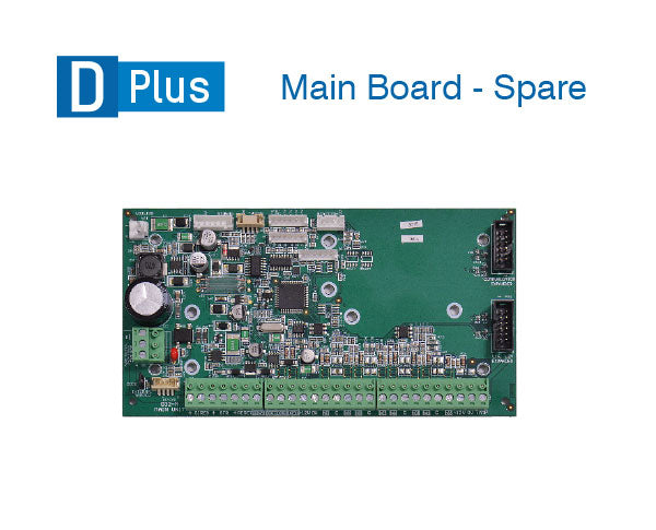 Ness DPlus-M main control board for replacement, showing electronic circuit with connectors and components.