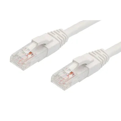 0.5m RJ45 CAT6 Ethernet Network Cable | 50 Pack | White | 4Cabling | High-Speed Gigabit LAN Cables