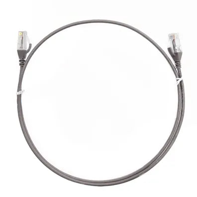 4Cabling 0.75m CAT6 Ultra-Thin LSZH Ethernet Cable – Grey, 28AWG, 100% Copper, RJ45-RJ45, AS/CA S008 Certified