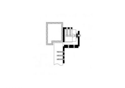 LOX AMZB4-LP L & Z Bracket for EM3500 / EM3500M – Adjustable Mounting Solution for Inward-Opening Doors