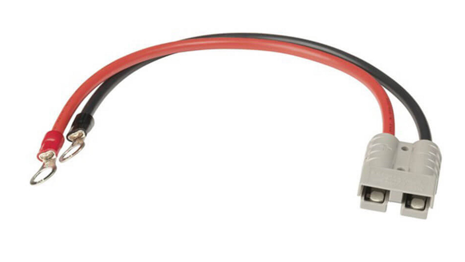 High Current 50A Anderson Plug Connector with Eye Terminals – 300mm Black/Red Cable – ECTPT4444