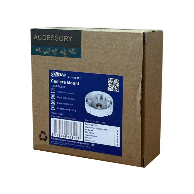 Dahua DH-PFA139 Water-proof Junction Box – Durable Aluminium Housing, Weather-Resistant, for Dahua 3x6x Cameras - CCTV Importers