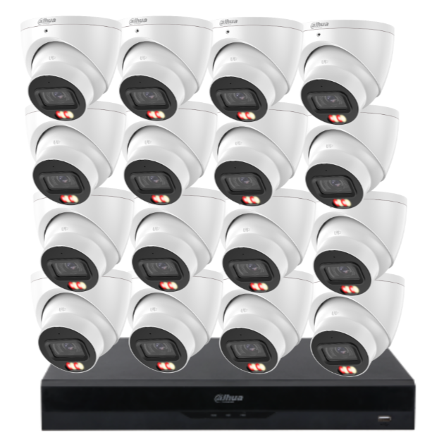 Dahua 16-Camera 6MP CCTV Kit with 16-Channel AI PoE NVR & Dual HDD Support | IPC-HDW3667EM-S-IL-ANZ-TW-1 + NVR4216-16P-AI/ANZ | Premium Smart Surveillance for AU/NZ
