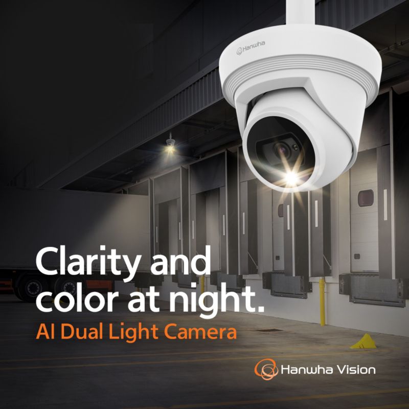 Hanwha Wisenet Q Surveillance Kit 4x Wisenet QNE-8011R / 5MP or 8MP AI FlatEye Camera, 4 Channel NVR with PoE + HDD