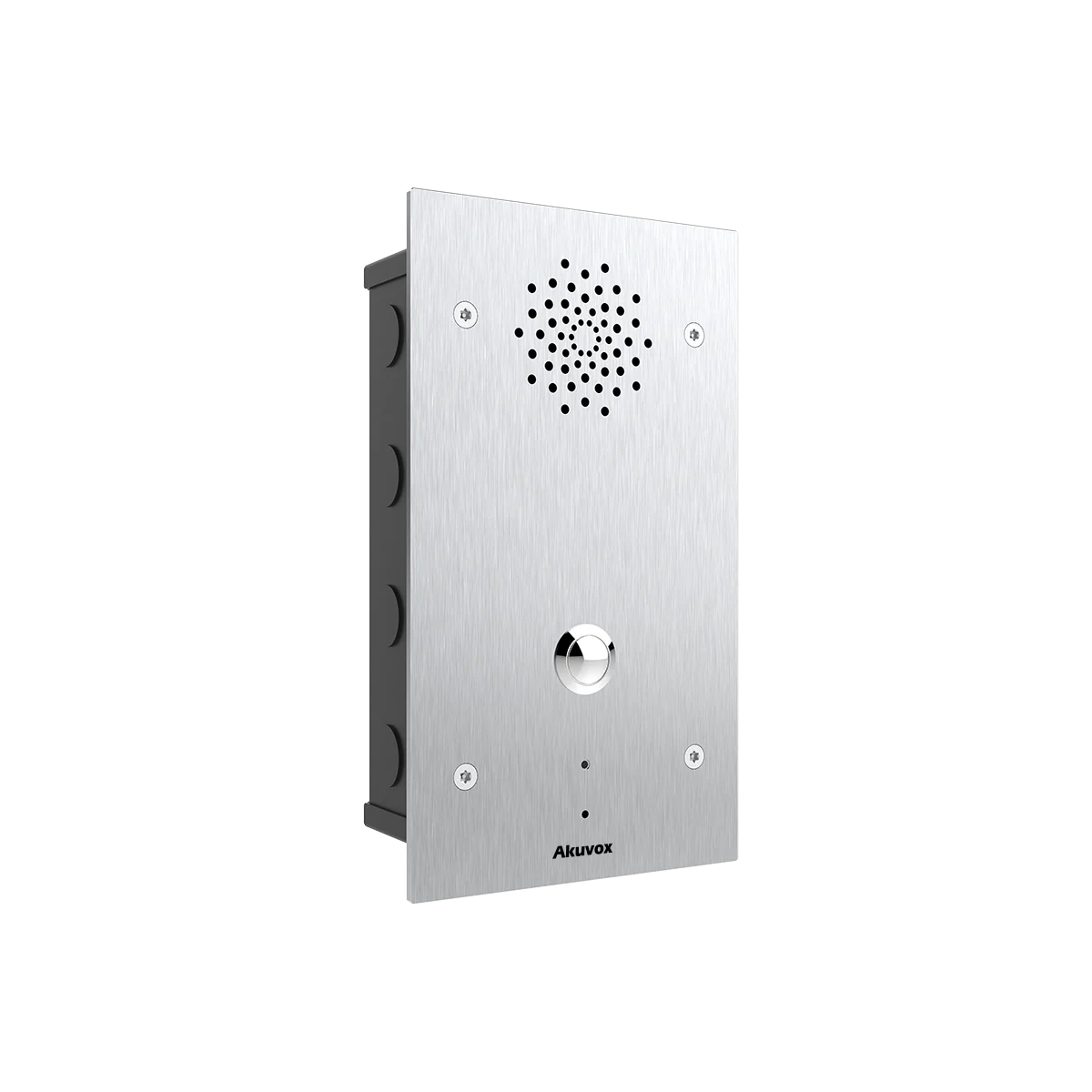 Akuvox E21A SIP Vandal-Resistant Audio Call Station – 316 Stainless Steel, Panic Button, Dual Relays, IP65, Surface Mount