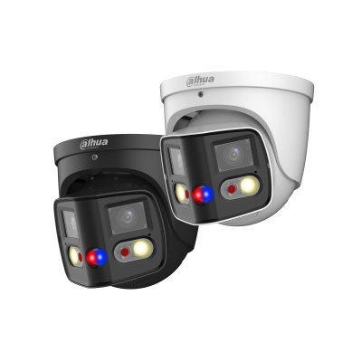 Dahua DH‑IPC‑PDW3849‑A180‑AS‑PV 2×4MP TiOC Duo Splicing 180° Wide‑Angle Eyeball WizSense Network Camera (IP67, Smart Dual Light, EPTZ)