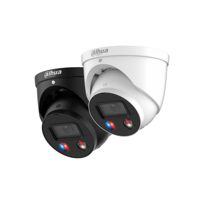*SPECIAL OFFER Dahua IPC-HDW3449H-AS-PV 4MP Smart Dual Illumination Eyeball WizSense Camera – Active Deterrence, Built-in Siren, Two-Way Audio, IP67, PoE