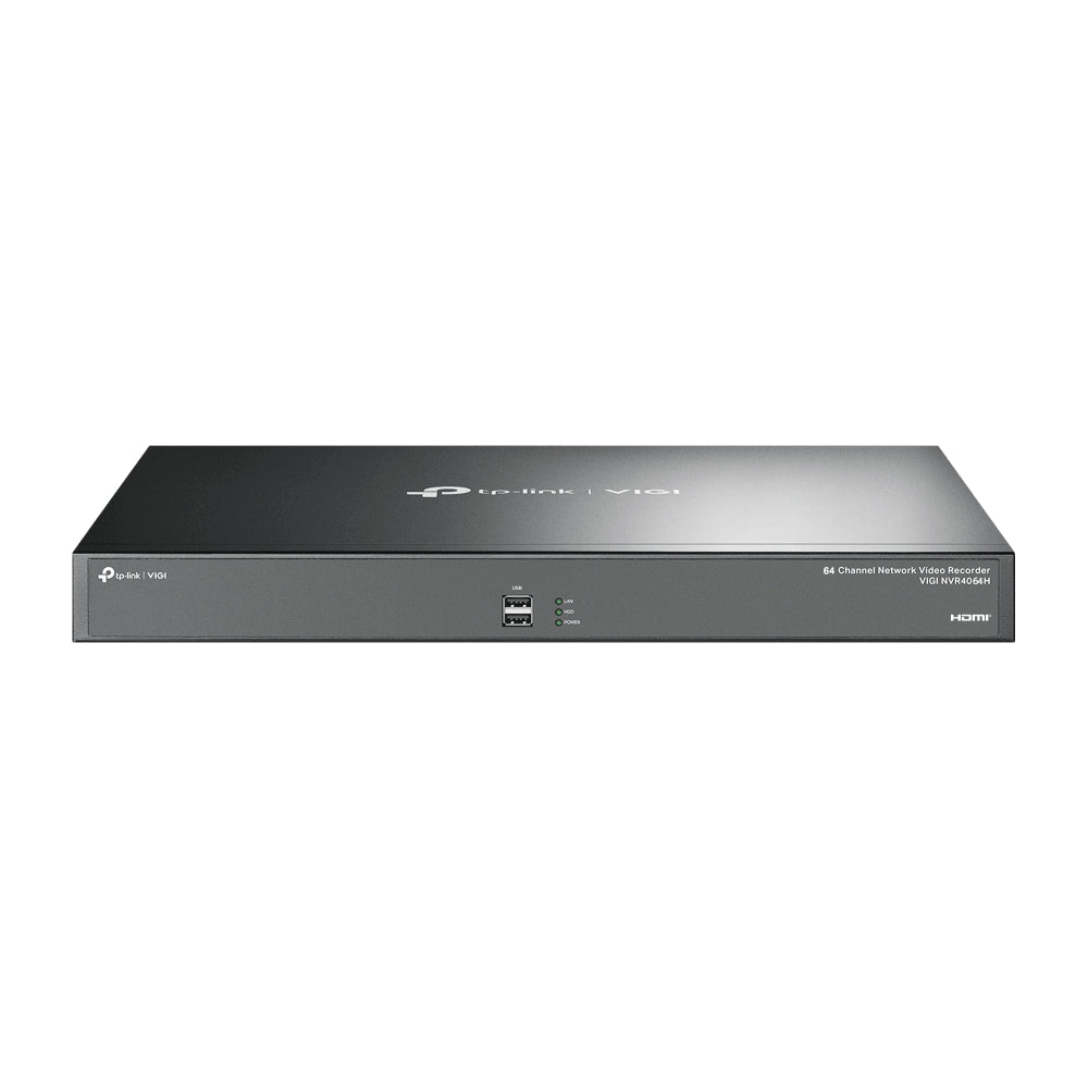 TP-Link VIGI NVR4064H | 64‑Channel 4K Network Video Recorder with 4× SATA (Up to 16 TB Each), H.265+ Compression, Remote Monitoring no PoE