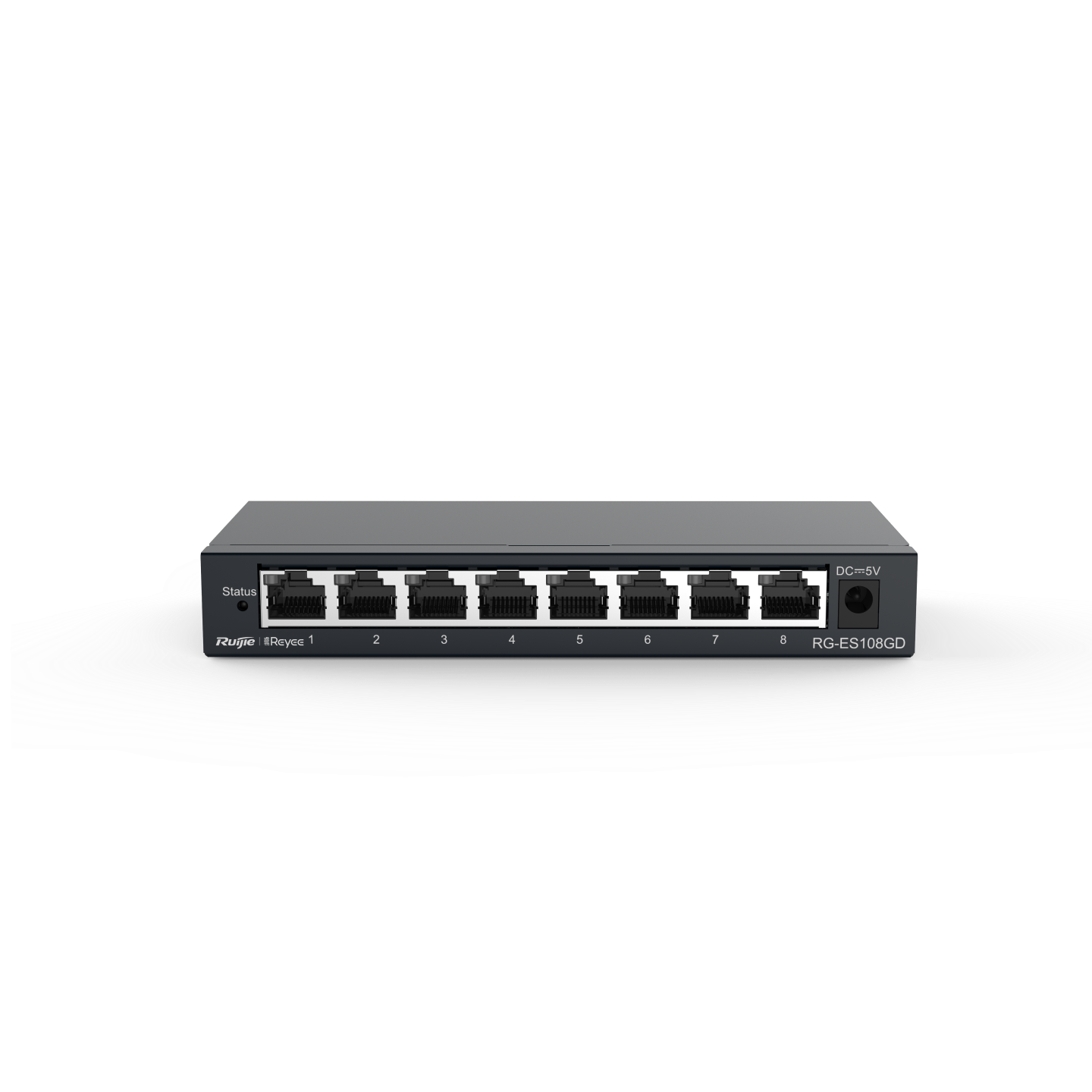 RG-ES108GD 8-Port 10/100/1000 Mbps Unmanaged Non-PoE Switch – Gigabit, Fanless, High-Performance Home & Small Office Networking