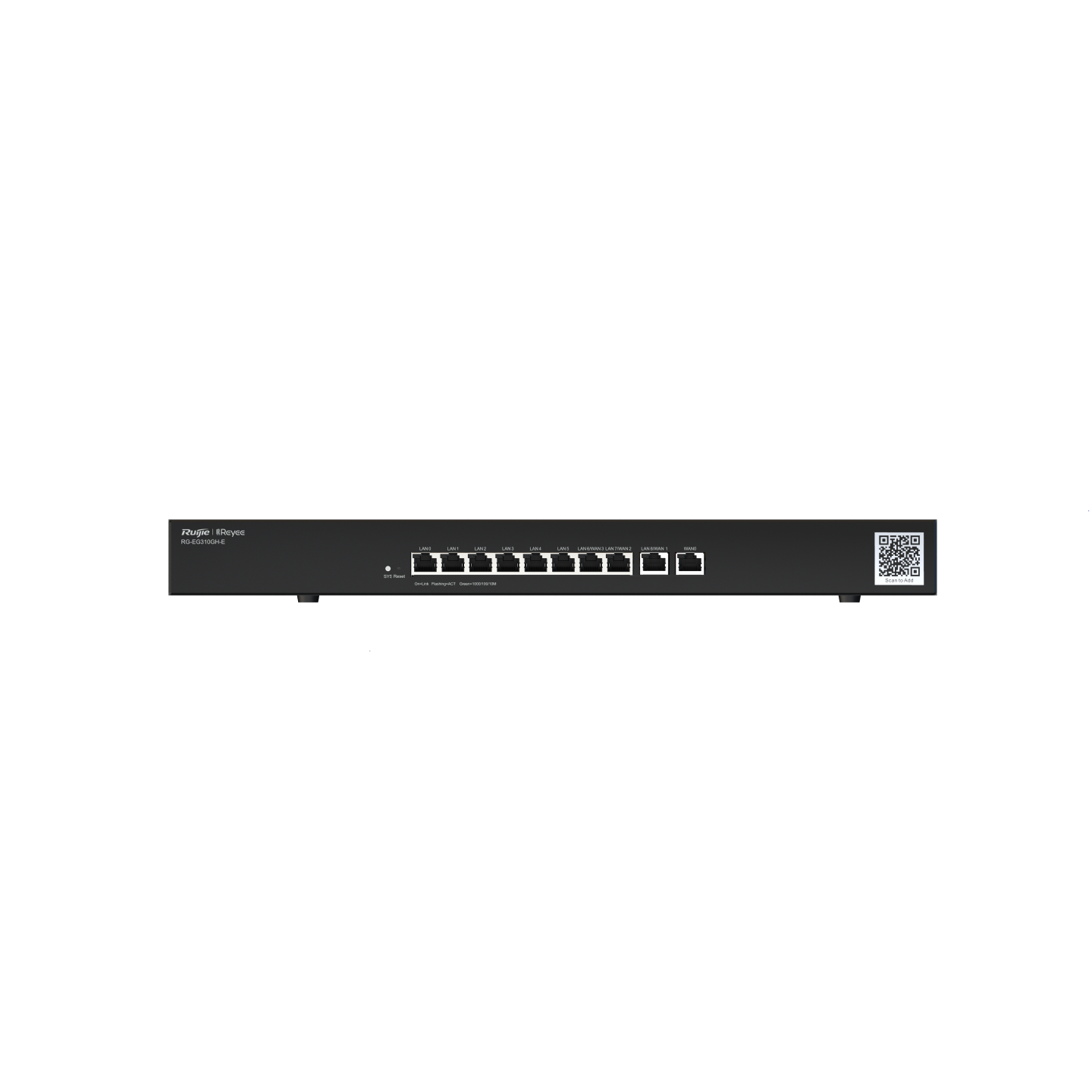 RG-EG310GH-E Reyee 10-Port High-Performance Cloud Managed Office Router | 1.5Gbps Enterprise VPN Gateway