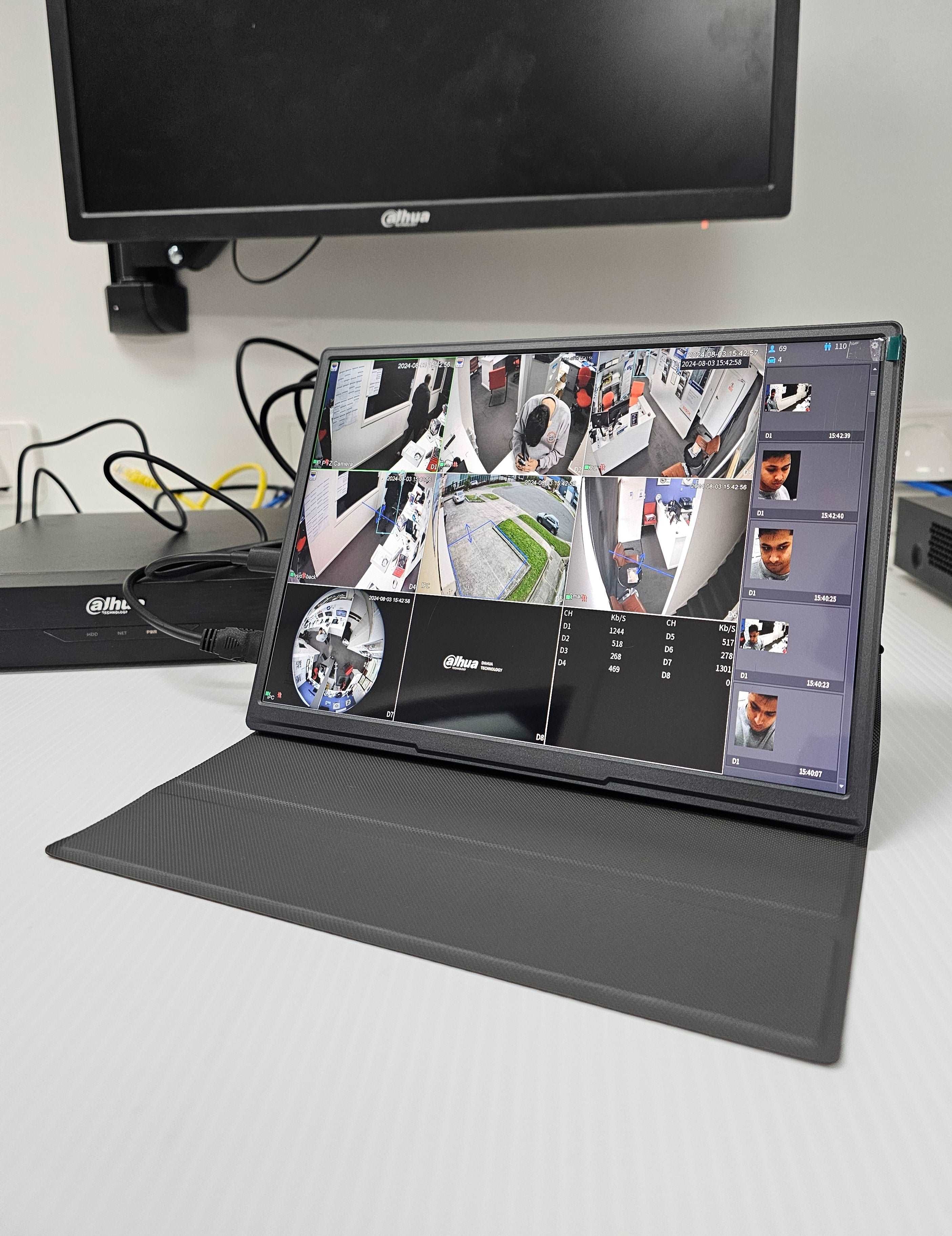 10.5 INCH PORTABLE MONITOR 4K for CCTV and Security Systems