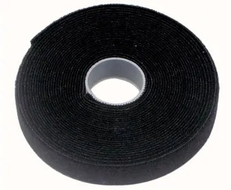 Velcro Cable Tie Roll – 25 Metres x 20mm, Reusable Hook & Loop, Black | CT-ROLL | Cut-to-Length Cable Organizer for IT, AV & Home