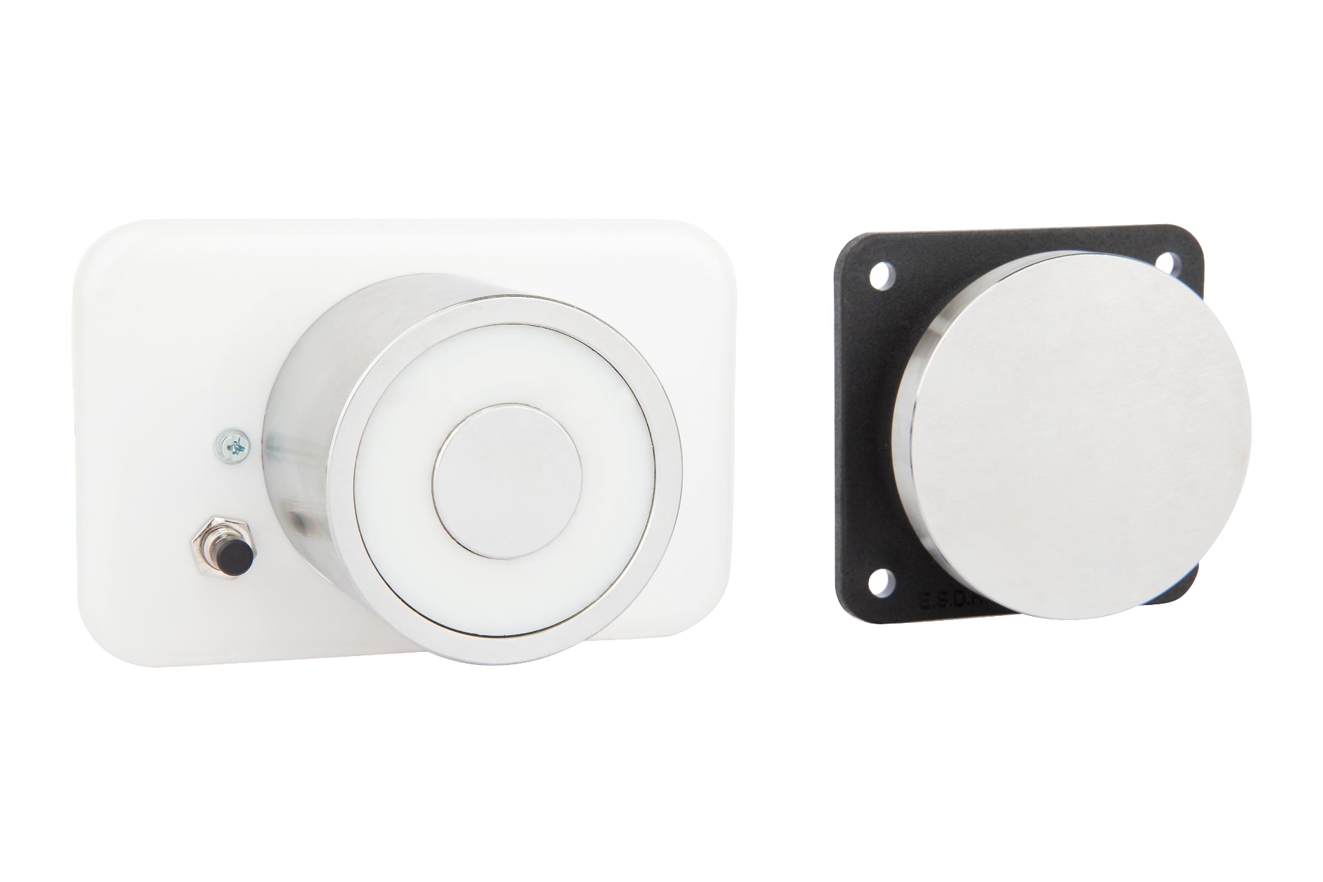 LOX 35771 | Heavy Duty 24VDC Wall-Mounted Magnetic Door Holder – 50 kg Holding Force – Manufacturer’s Warranty Applied