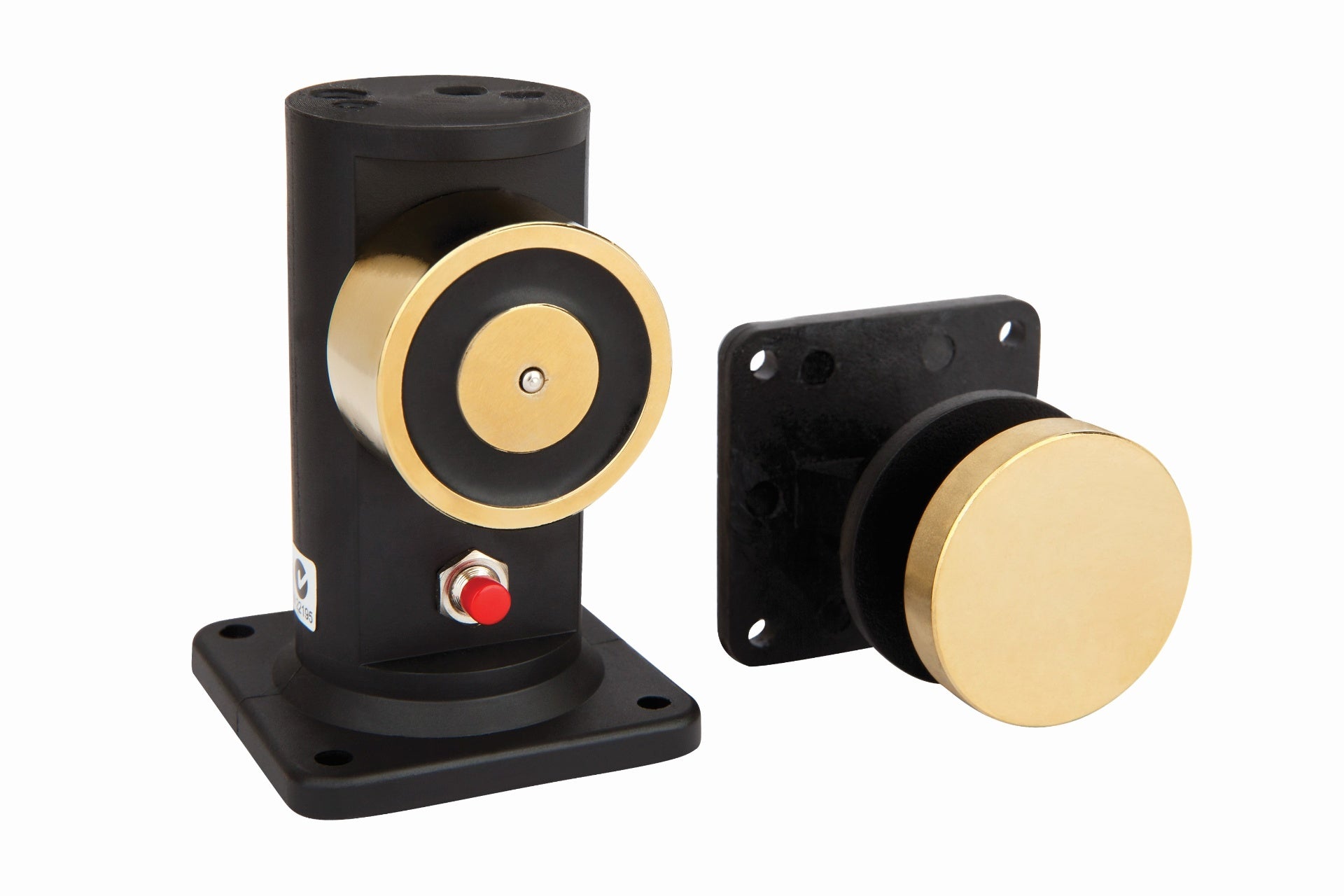 LOX R40PCV-24 | 24VDC Floor-Mounted Magnetic Door Holder, 25 kg Holding Force