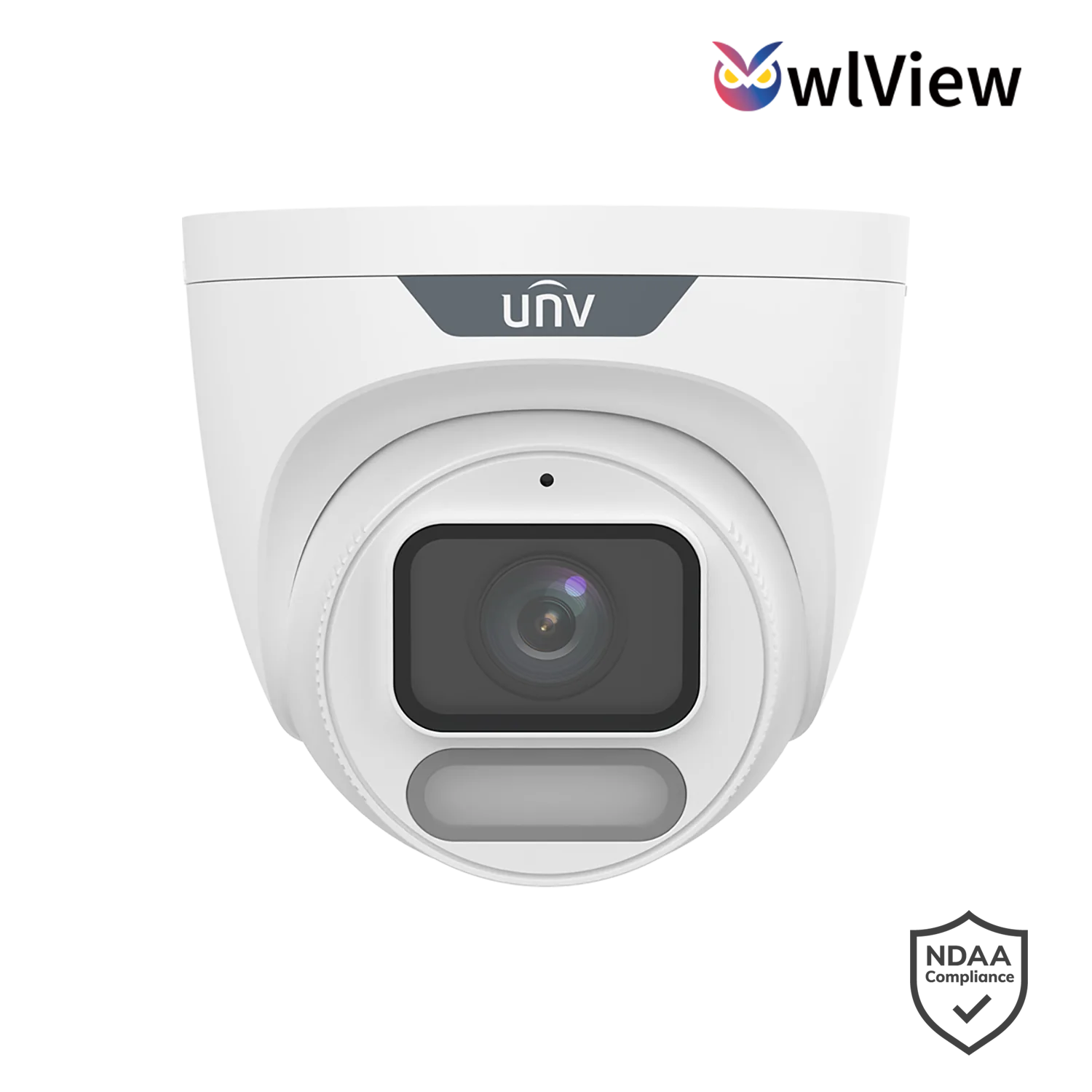 Uniview IPC3628LE-ADF28K-WP 8MP OWLVIEW Turret 2.8mm Fixed Lens Network Camera 4K 8MP CCTV Camera with ColorHunter & Wise-ISP
