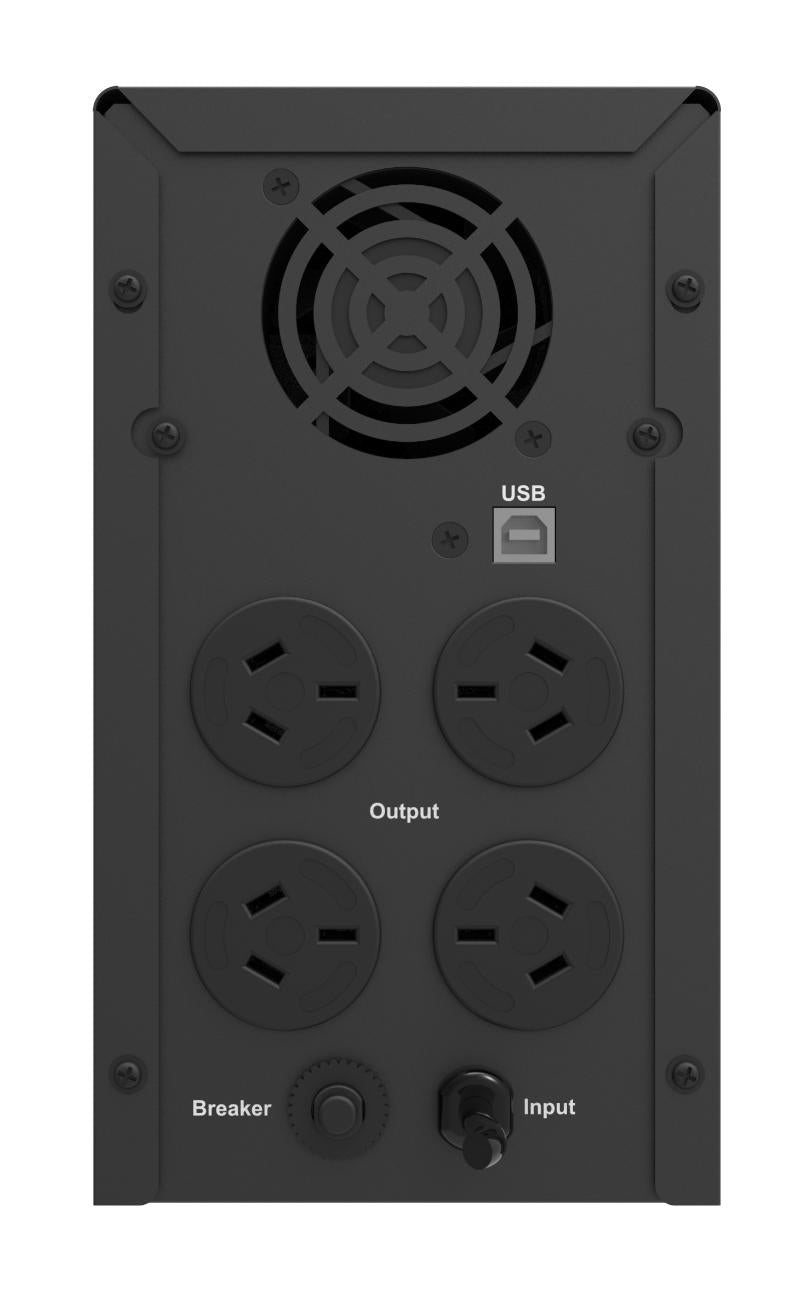 Hikvision DS-UPS2000 2000VA UPS with AVR, LCD display and four AU outlets