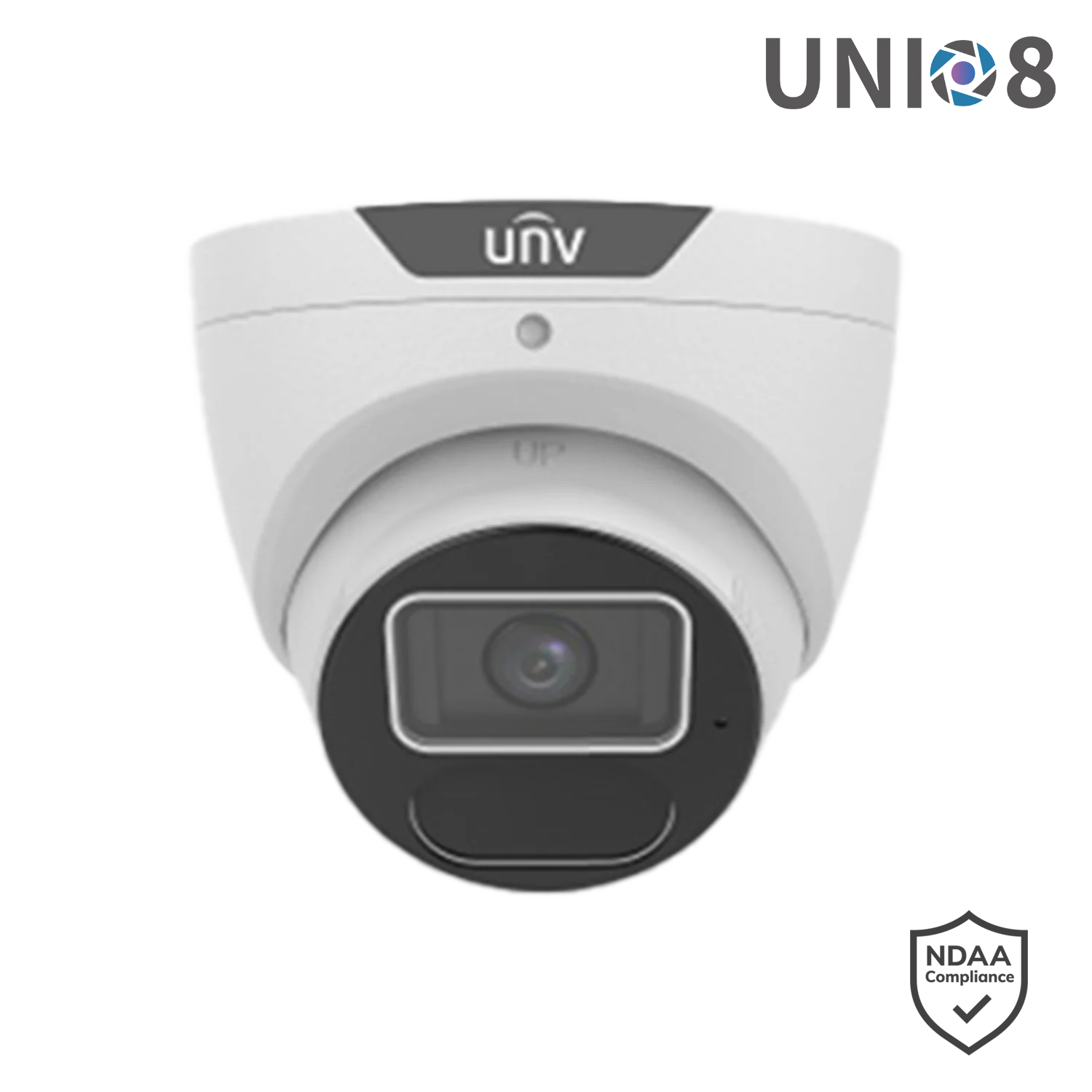 Uniview IPC3618SS‑ADF28K‑I1 8MP LightHunter Fixed IR Turret Network Camera – 4K Ultra HD, 40 m Smart IR, Intelligent Perimeter & Crowd Monitoring, PRIME Series, UNI *