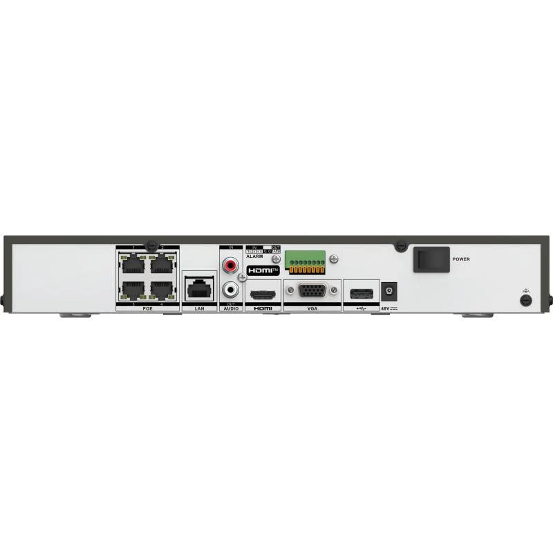 Hikvision DS-7604NI-I1-4P 4 Channel PoE CCTV NVR 4K 4TB Hard Drive (Replaced by DS-7604NI-M1/4P) - CCTV Importers