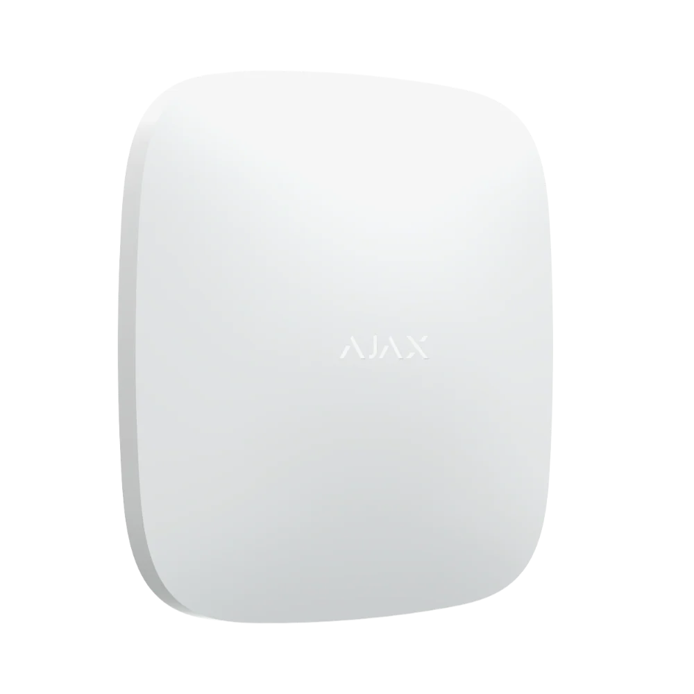 AJAX HUB 2 PLUS Jeweller White wireless security control panel with Wi-Fi, Ethernet, and LTE connectivity, alarm system part