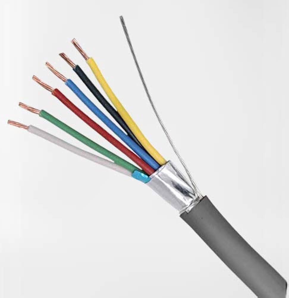 Shielded 6-Core Data Cable CBLEAS70206C-250GRY – 7/0.20mm, 250m Roll, PVC Sheath, Grey | Secure & Reliable for Data and Signal Transmission