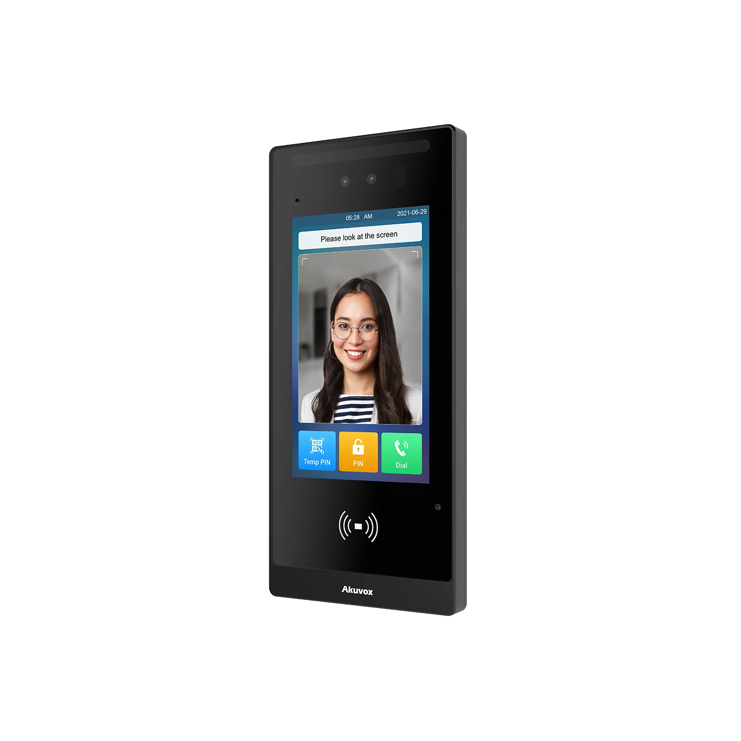 Akuvox E18C Facial Recognition SIP Video Door Phone – 7″ Touchscreen, 2MP WDR Camera, RFID, IP65, PoE, Surface & Flush Mount Compatible