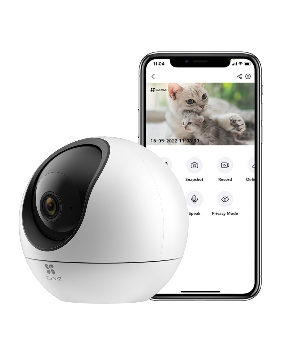 EZVIZ H6 Smart Home Wi-Fi Camera – Full-Coverage Security with Crystal-Clear 3K Resolution Indoor Camera