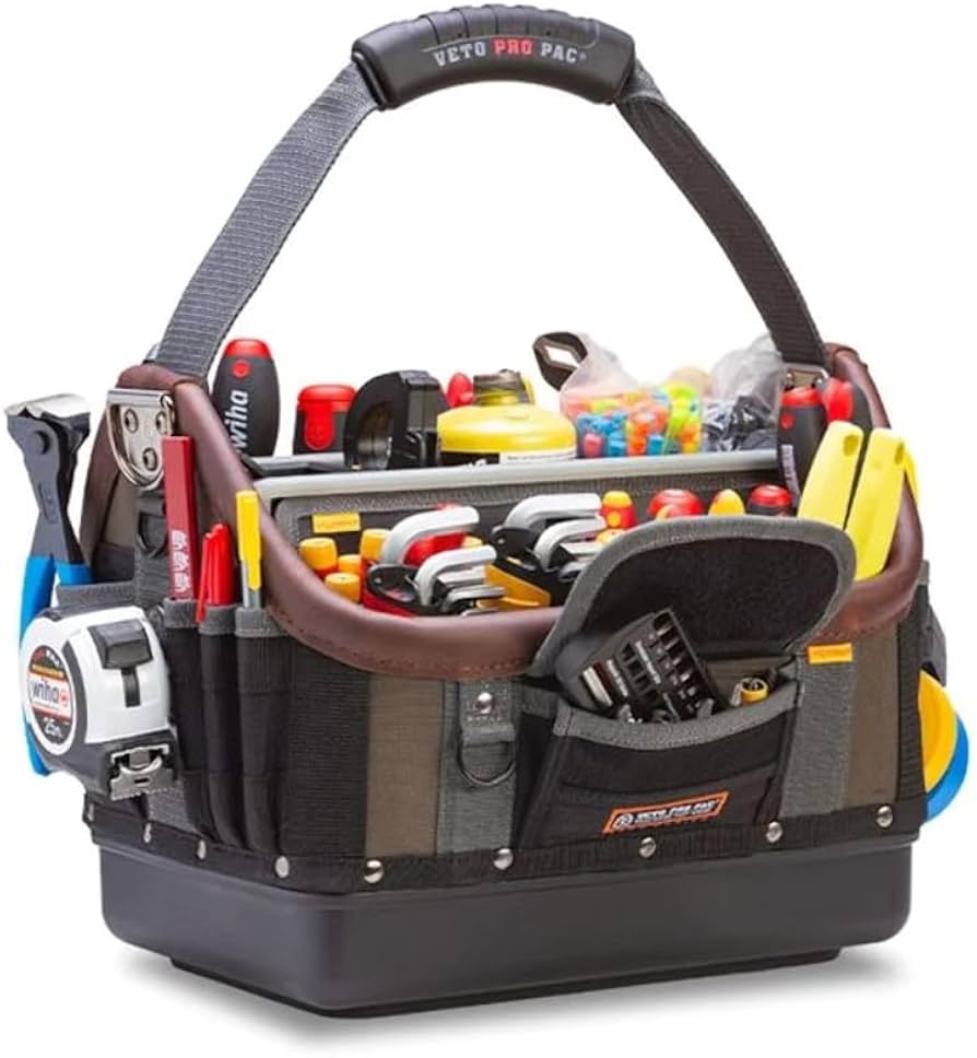 VETO PRO PAC OT-LC Contractor Series Tool Bag – Open Top, Rugged, and Ready for the Jobsite