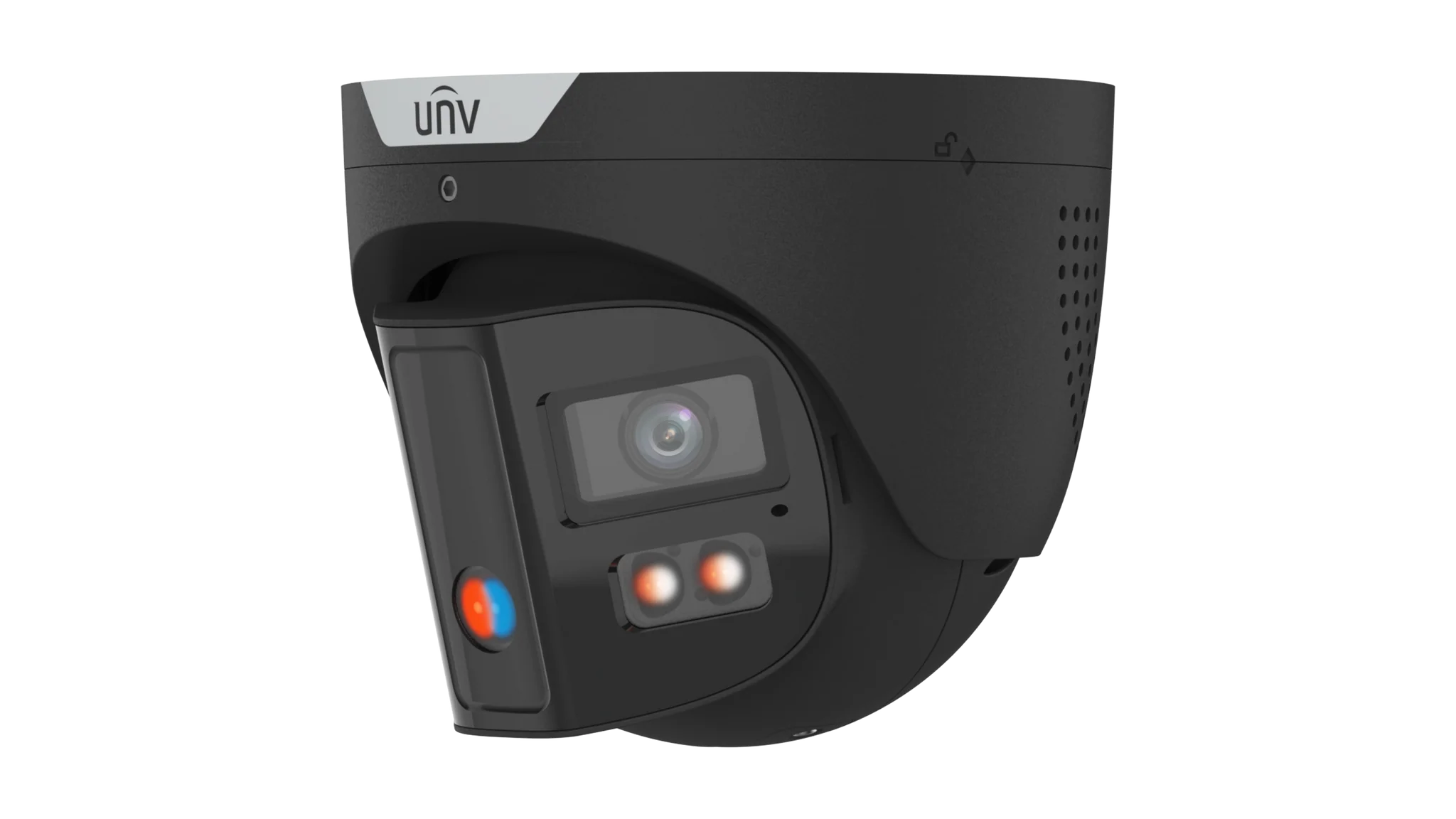 Uniview IPC3K28SE-ADF28KMC-DL-I0 4K 8MP ColorHunter Omniview Turret Network Camera with Warning Light & Speaker, Triguard, Prime-3