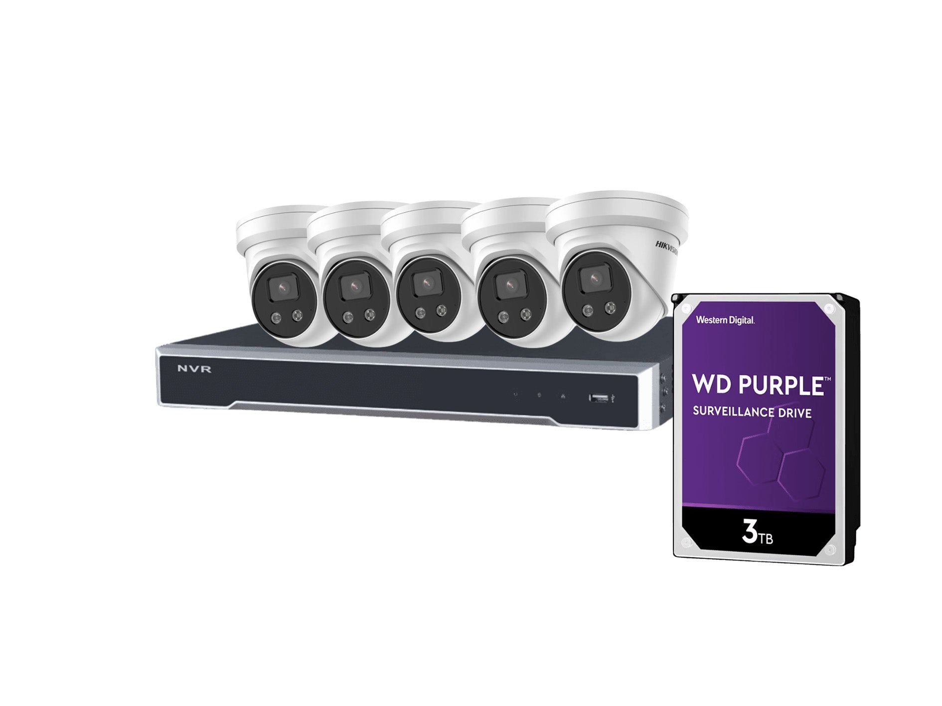 Hikvision 2CD2386G2-I2 8MP 5x cameras(up to 8) with 8 Channel NVR + HDD CCTV Kit