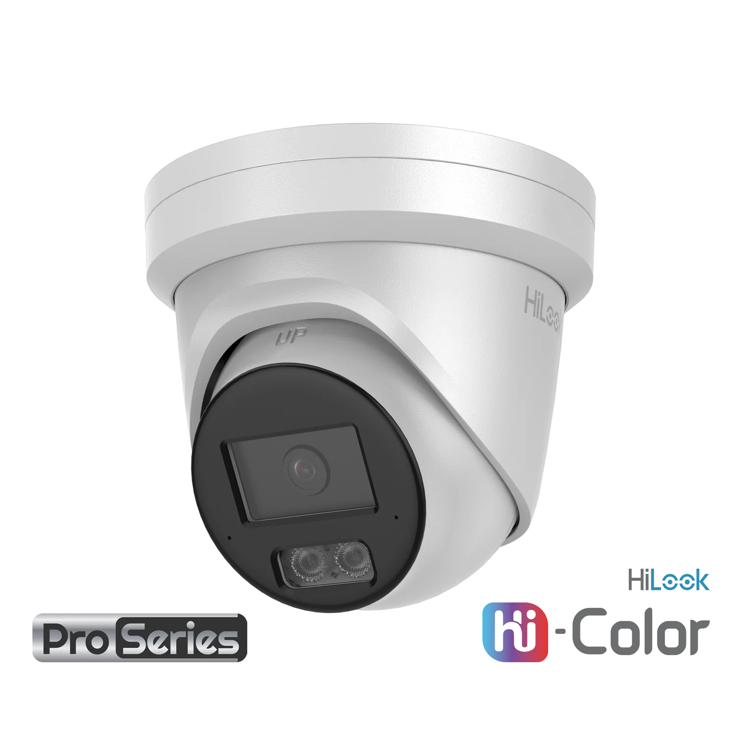 HiLook IPC-T581H-MU PRO (2.8mm) 8MP 4K Hi-Color Fixed Turret Camera with Dual Mic, White Light, WDR & IP67