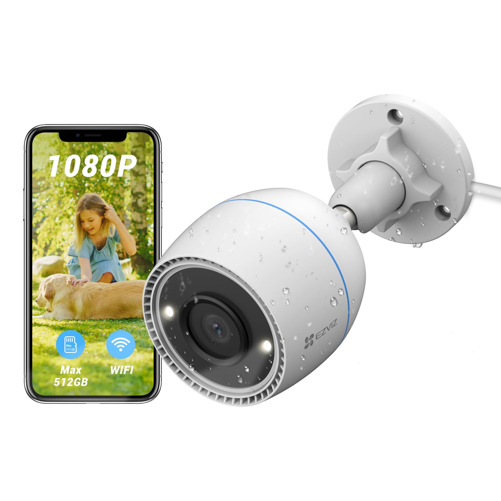 EZVIZ C3TN Wi-Fi Smart Home Camera – Advanced 1080p Surveillance with Night Vision and Weatherproof Design