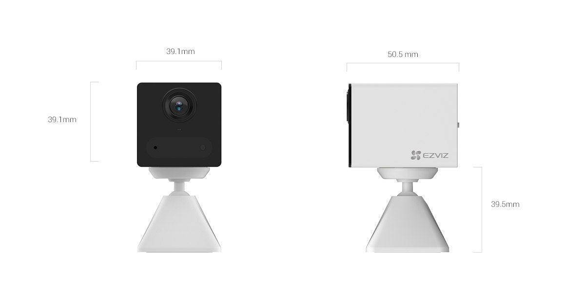 EZVIZ CB2 Wi-Fi Smart Home Battery Camera – 1080p, PIR Human Detection, Magnetic Mount, 50-Day Battery Life, Two-Way Talk Indoor Camera