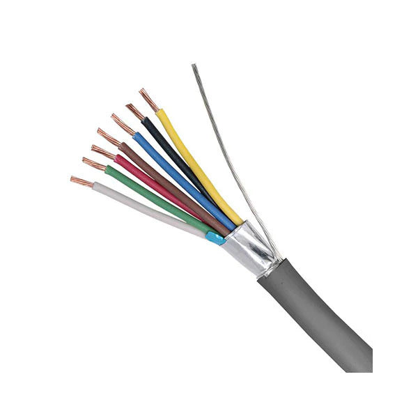 Garland 7 Core 14/0.20mm Shielded Security Cable – 100m Roll | MC147S | 21AWG, Screened with Drain Wire, Grey PVC Sheath, ELV Rated