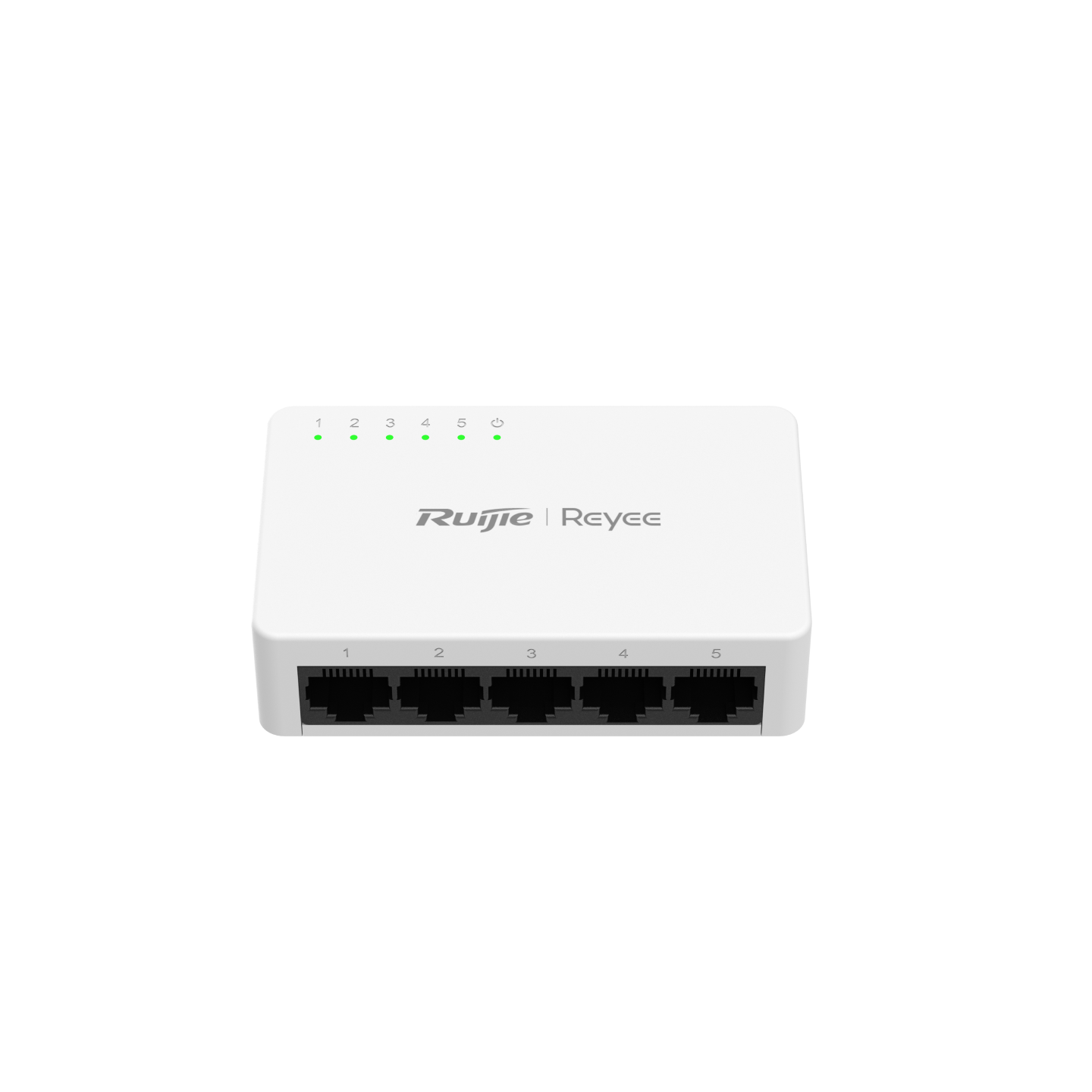 RG-ES05F 5-Port 10/100 Mbps Unmanaged Non-PoE Switch – Fanless, Metal/Plastic Casing, Home & Small Office Network