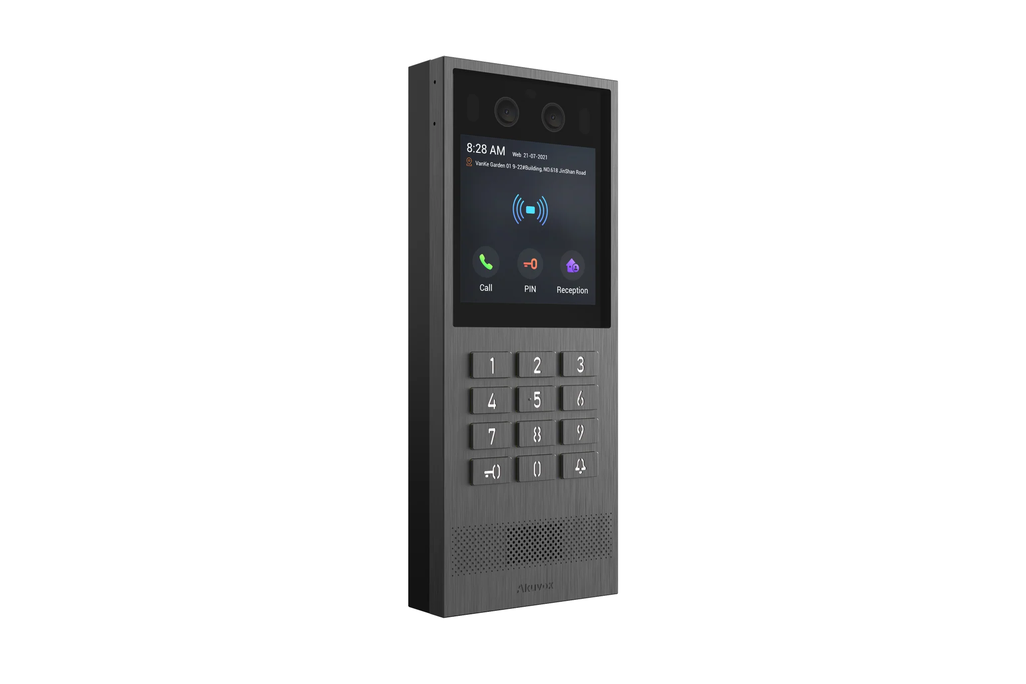 Akuvox X912K Linux Video Door Phone – 4″ Touchscreen, Physical Keypad, Multi-Access, 2MP Camera, SIP/ONVIF, IP65/IK08, Surface & Flush Mount SKU:X912K-SEC