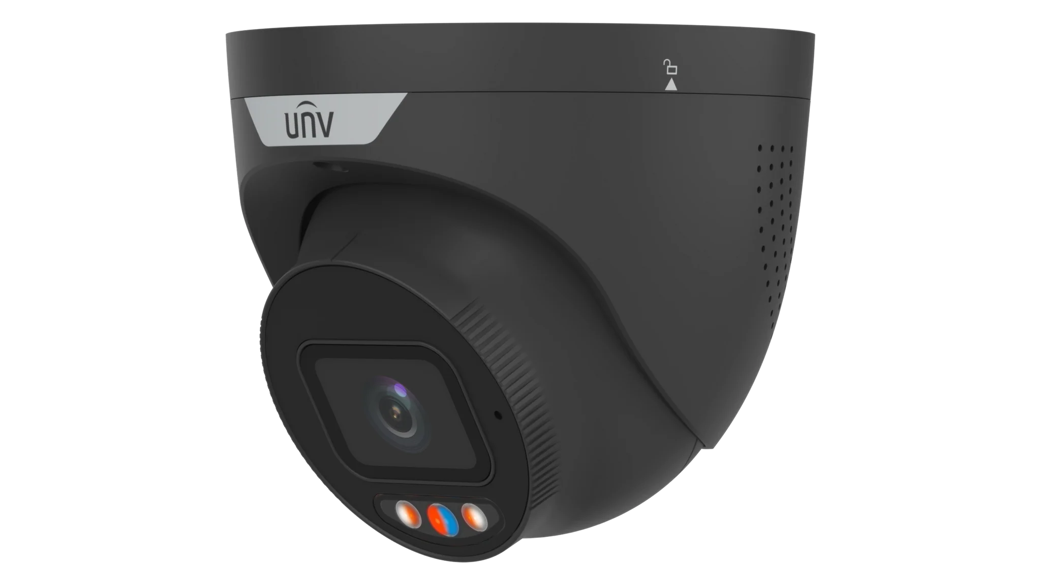 Uniview IPC3636SS-ADF28KMC-I1-BK 6MP Triguard Smart Eyeball Dome Camera with Audible and Visual Warning – Black, IP67, PoE - CCTV Importers