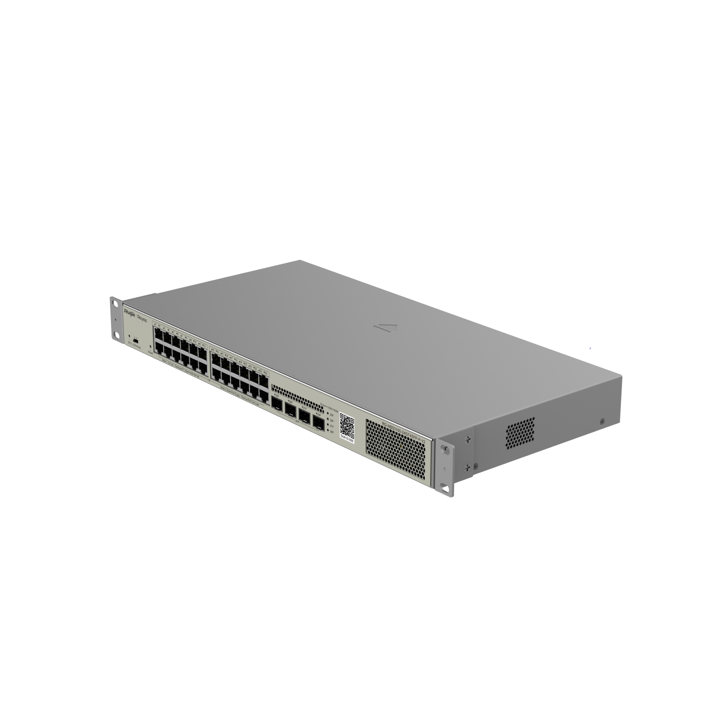 RG-NBS3100-24GT4SFP-P-V2 28-Port Gigabit Layer 2 Cloud Managed PoE Switch – 24 PoE+ Ports, 4 SFP Uplinks, 370W, Enterprise-Class
