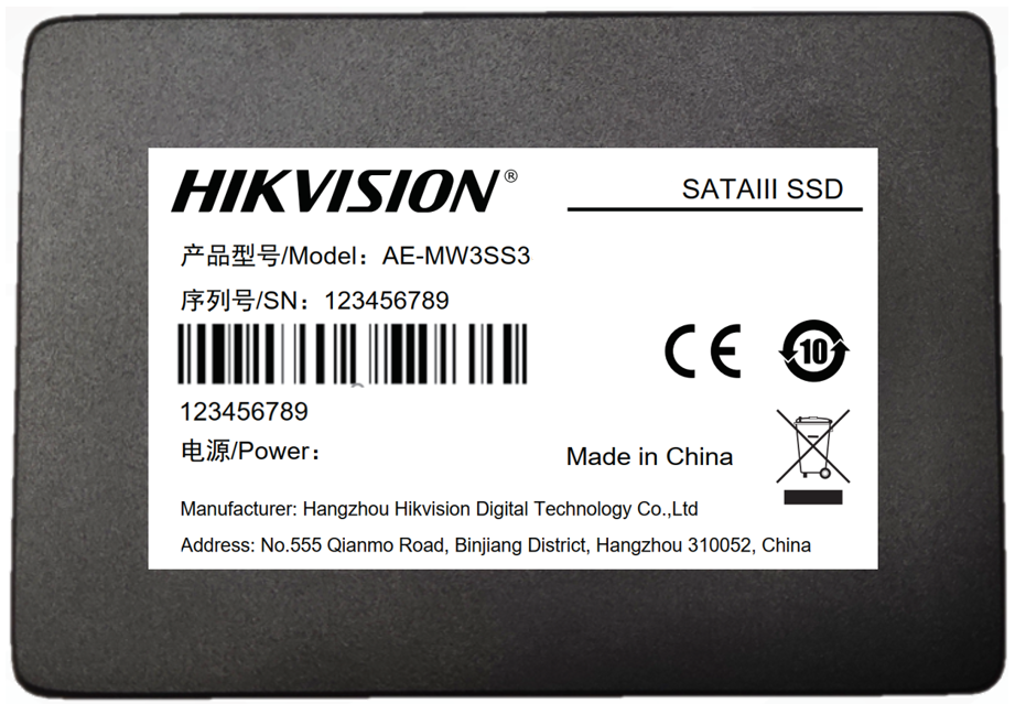 Hikvision 1TB AE-MW3SS3 2.5" SATA III SSD – High-Performance Storage for Vehicle Video Monitoring (only 1 in Stock)