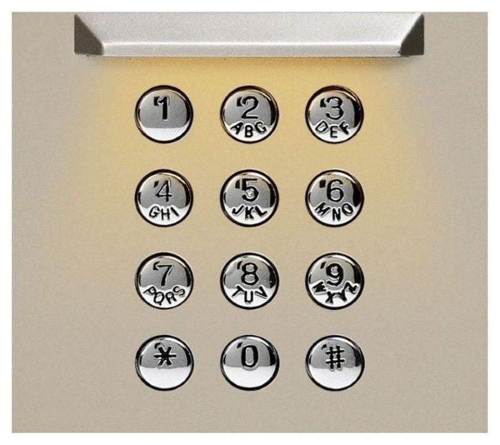 AIPHONE GF-10KP GT Series, Digital keypad panel, Front cover panel to suit GT10K digital keypad module