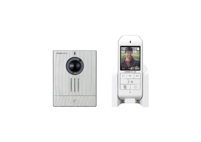 Aiphone WL-11 Wireless Video Intercom Kit with 2.4" LCD Monitor, Surface-Mount Door Station & DECT Wireless Technology – Complete Kit - CCTV Importers