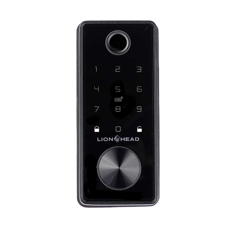 LIONHEAD BEAUFORT Digital Deadbolt – Black | Smart Deadbolt with Bluetooth, Fingerprint & TTLock App | Model: HL-DBX3-B-BEAUFORT