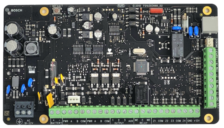 BOSCH Solution 4000 ICP-SOL4-P 32-Zone Control Panel PCB Only – Expandable Intrusion Alarm System with Door Access, Keypad Support & Wireless Integration