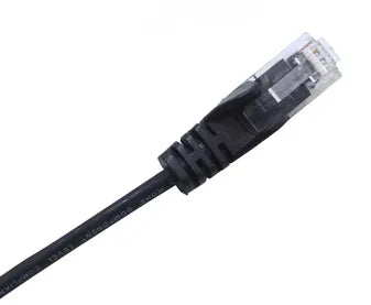 CABAC PLC6BK1SL PATCH LEAD CAT6 28AWG BLACK 1M SLIM