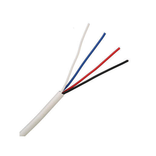Electra Cables 4 Core 14/0.20 Unscreened PVC Security Cable 300m Roll – White | CBLSEC140204C-300WHT