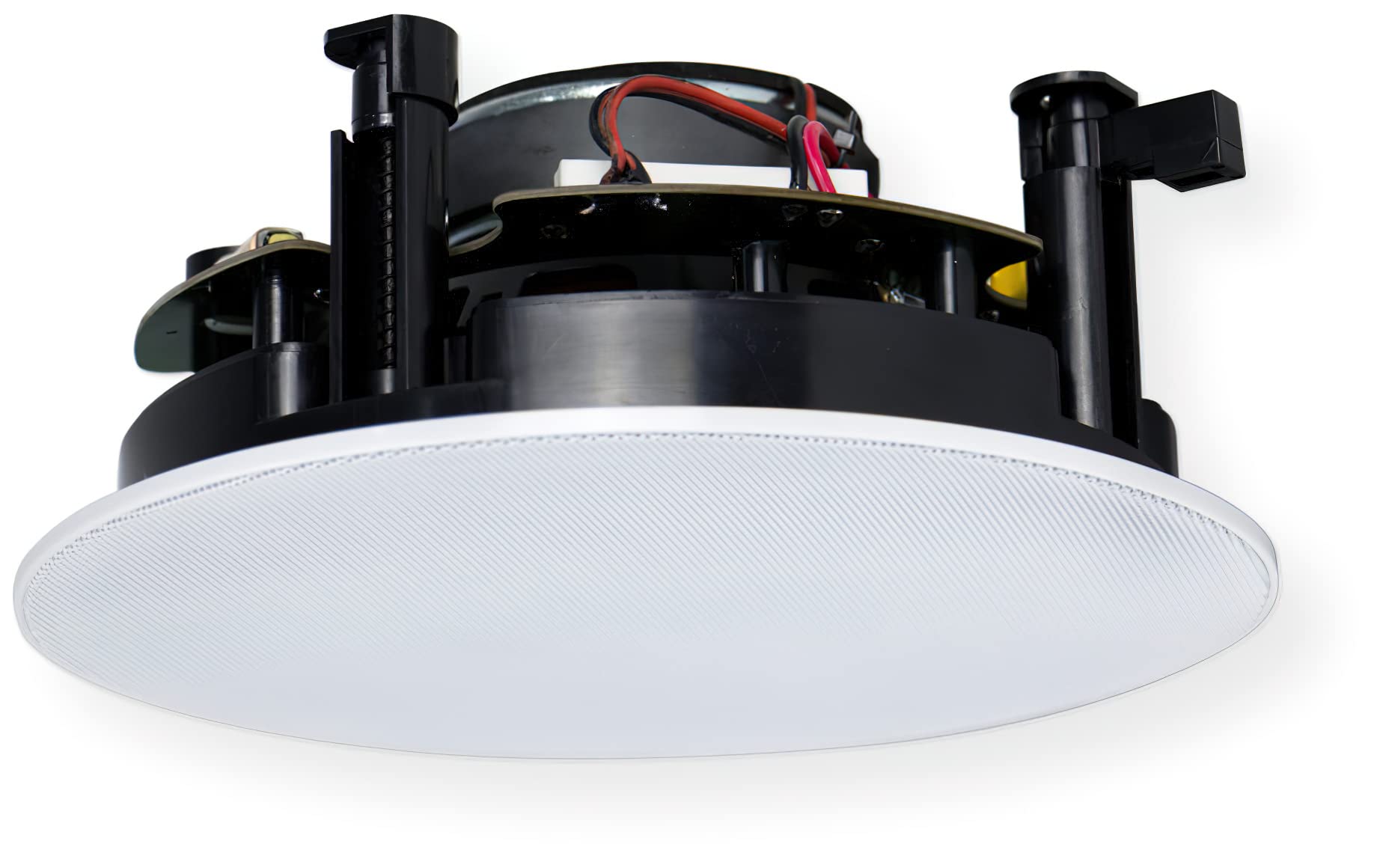 CMX, 6.5" Frameless Coaxial HiFi speaker, Ceiling mount, 30/60W, 6.5" (160mm), 1" (25mm) tweeter, includes white frameless metal grille, Rota-clamp mounting, 60-20KHz response, 8 Ohm, cutout 205mmPart Number: CSK-613HR