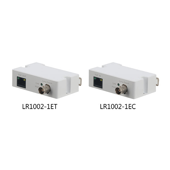 Dahua LR1002-1ET/ 1EC single port long reach ethernet over coax extender transmitter/ receiver